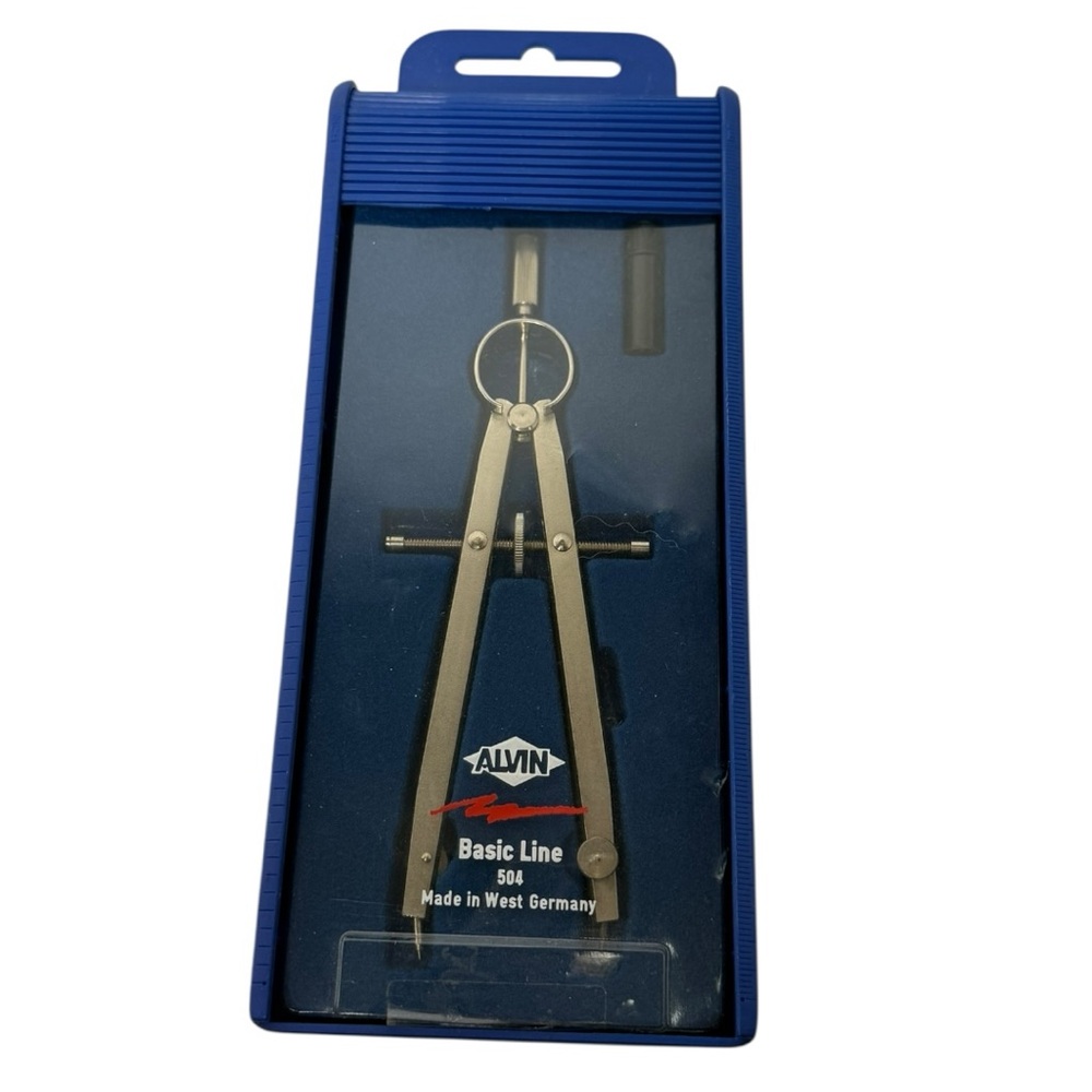 Alvin Basic Line 504 Pencil Compass Divider Made in West Germany Excellent